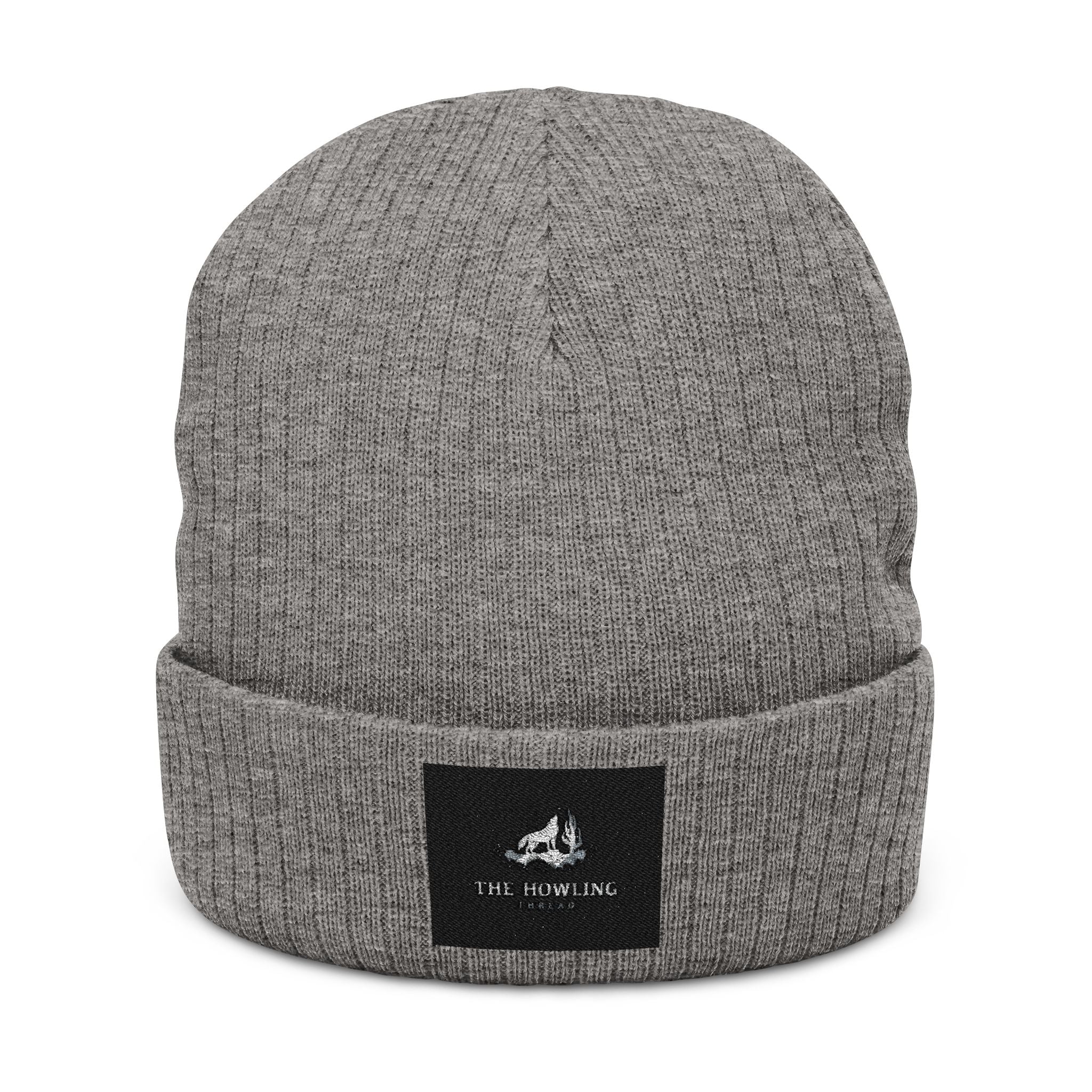 The Howling Thread Embroidered Ribbed Knit Beanie —